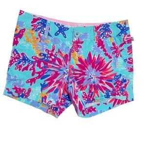 Lilly Pulitzer Colorful Floral Shorts Size 4
